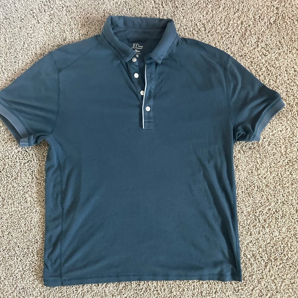 Jcrew, mens, medium. navy polo